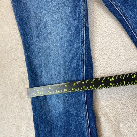 BKE Men's Jeans Size 32x35.5 Payton Mid Rise Bootcut Blue Denim Casual Y2K - Picture 5 of 15